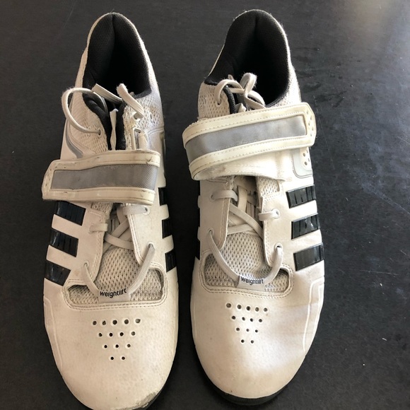 adidas Other - White Adidas Weightlifting Adipower Shoes